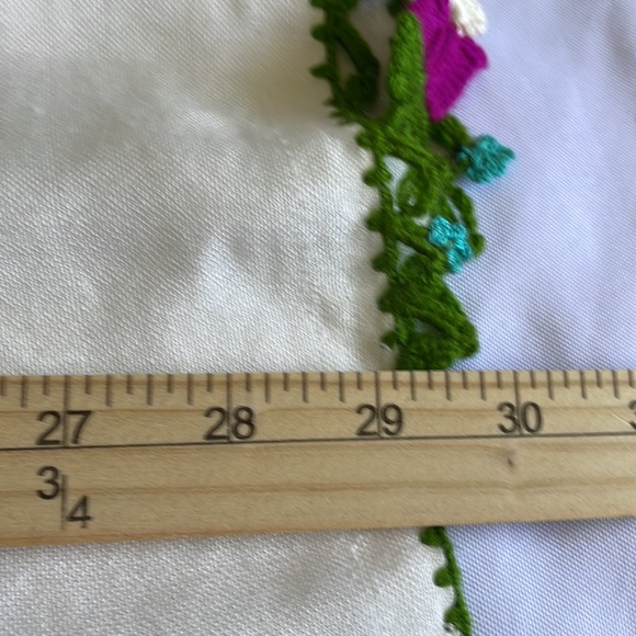 Hand Crafted Boho Festival Floral and Crochet Tassel Swimsuit Cover - Picture 9 of 12